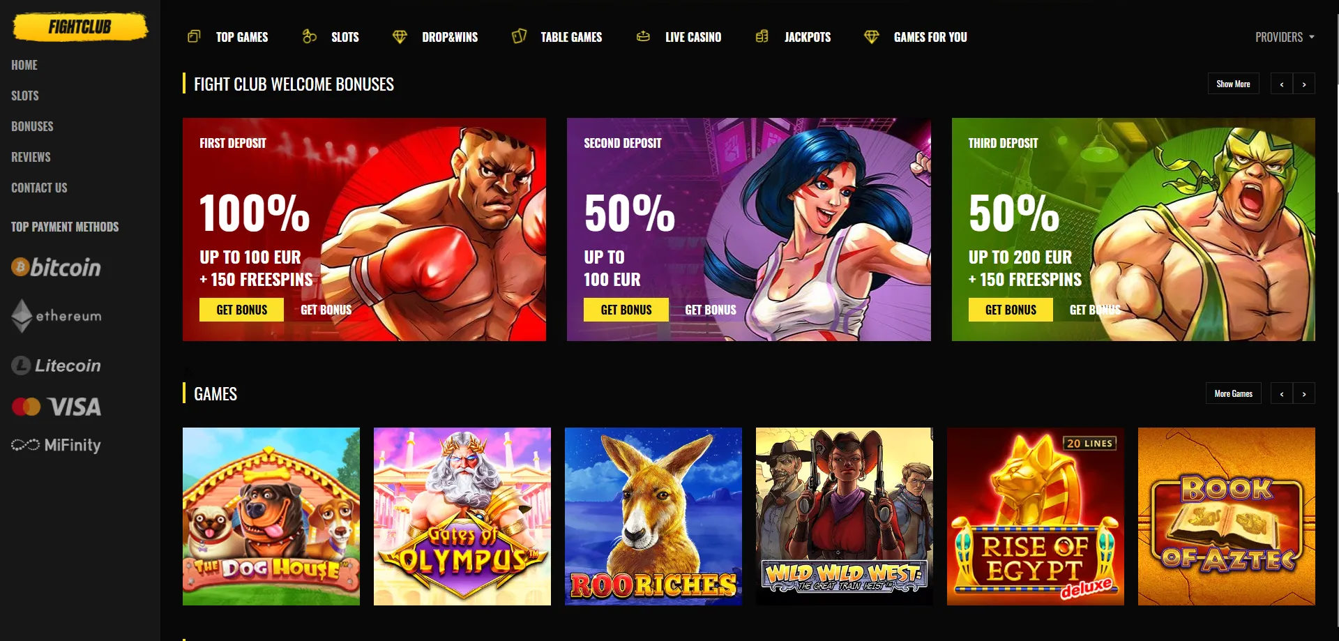 Fight Club Casino Game Library
